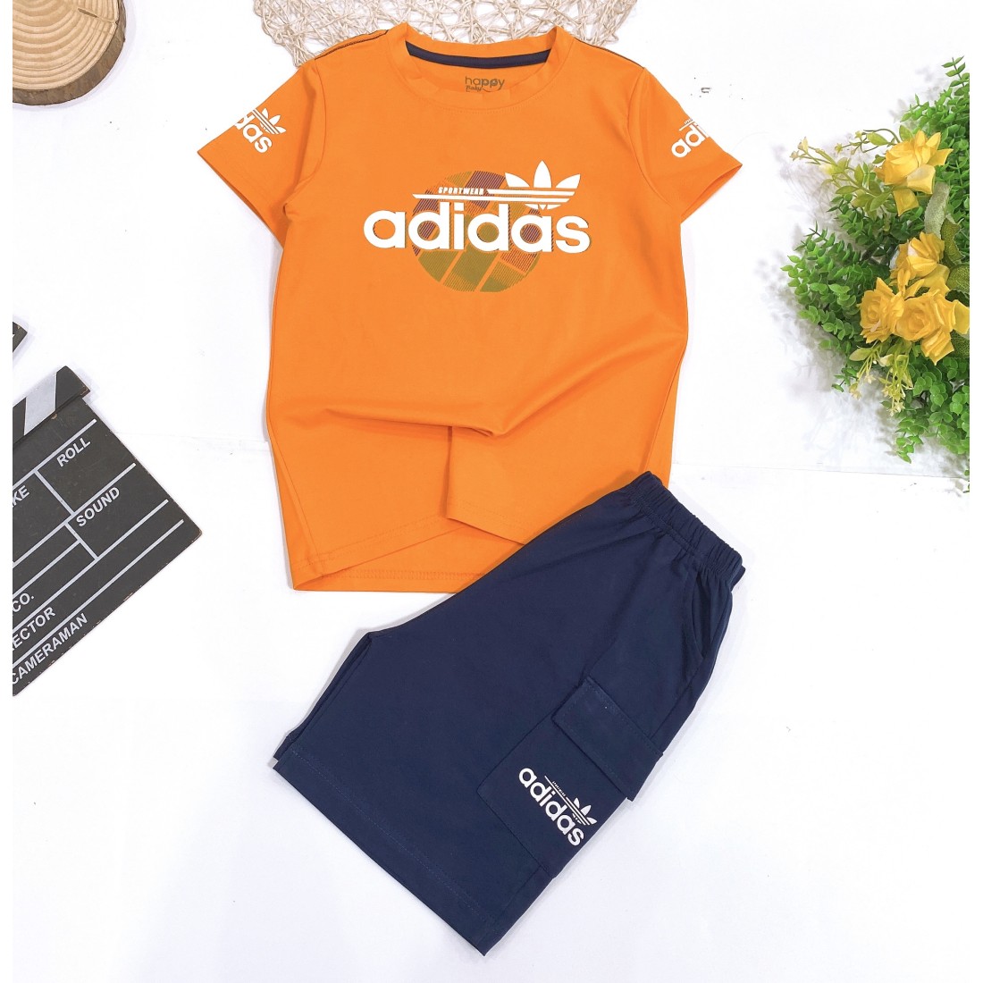 Bộ bé trai in hình adidas túi hộp-ĐỒ BỘ XUÂN HÈ BÉ TRAI